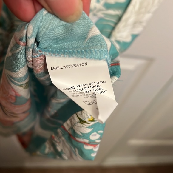 New Summer tropical dress 2X long sleeve rayon women’s dress Suzanne Betro NWT - Picture 4 of 10